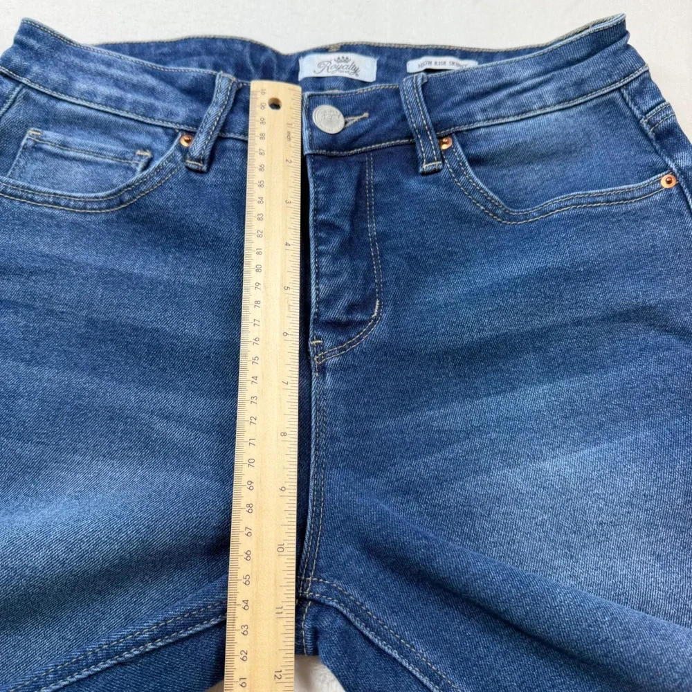 Royalty for Me High Rise Skinny Jeans Womens‎ 8 Blue Excellent WP967972 Stretch